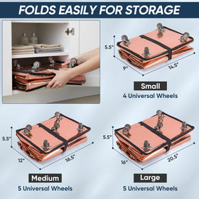 BALEINE folded-compact image demonstrating compact storage when not in use