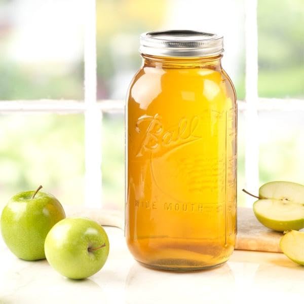 Ball 64oz wide-mouth jar 2-pack in kitchen, ready for storage.
