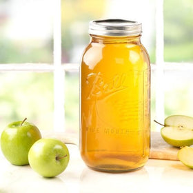 Ball 64oz wide-mouth jar 2-pack in kitchen, ready for storage.