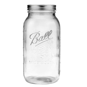 Clear Ball jar shows durable thick glass, ideal for long-term canning.
