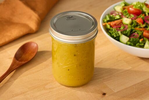Ball glass preserving jar ready for jams and sauces