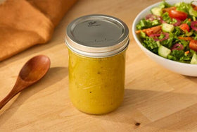 Ball glass preserving jar ready for jams and sauces