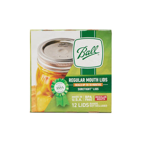 Ball Mason Jar Lids regular mouth 12-count pack ideal for multiple canning sessions.