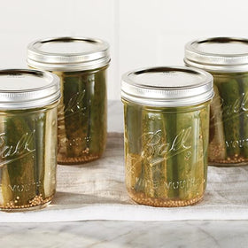 Ball regular mouth lids seal tight for fresh shelf storage.