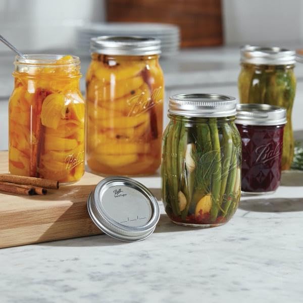 Ball jar with preserves ideal for labeling and gifting