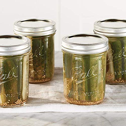 Ball Wide Mouth Pint jar made in USA BPA-free glass for everyday use.