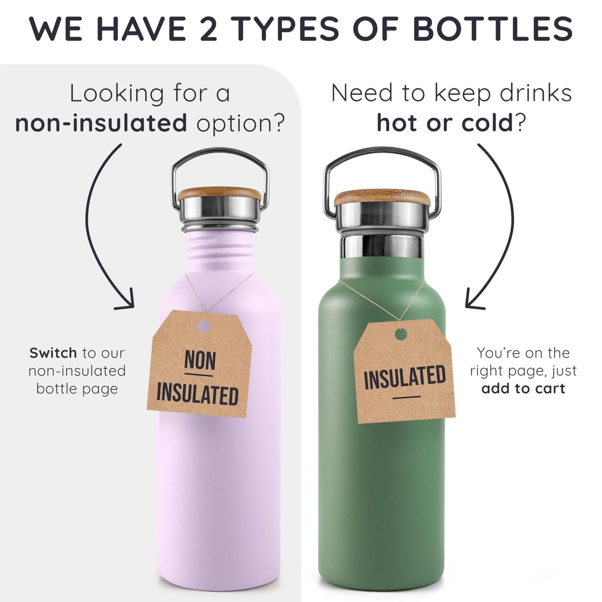 Bambaw bottle pictured in travel and hiking setup