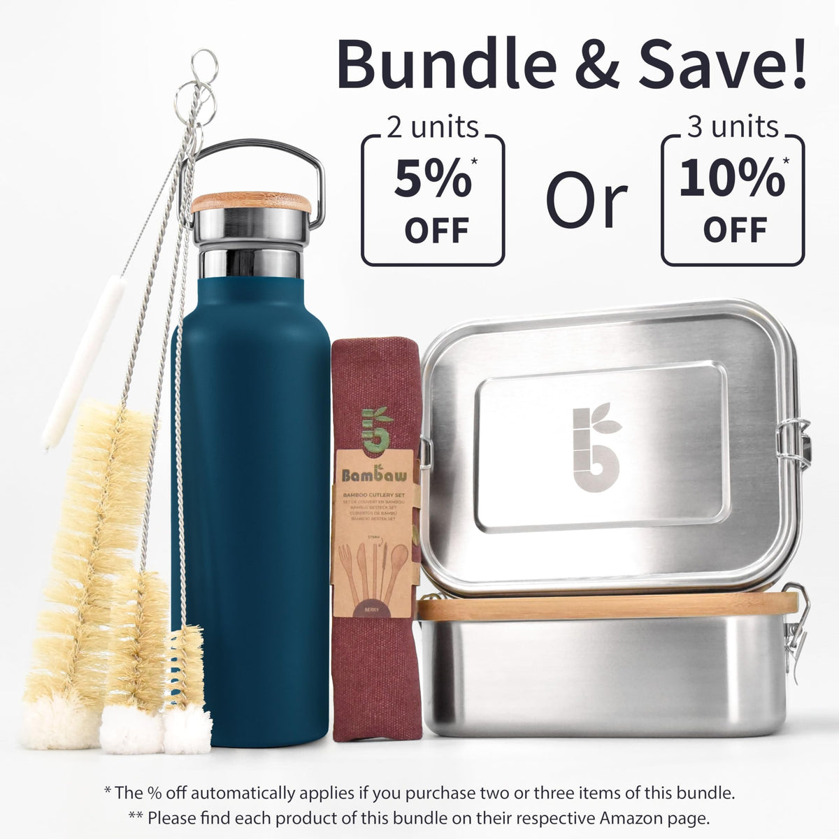 Bambaw durable stainless steel construction for long-lasting hydration.