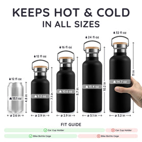 Bambaw bottle accommodates ice cubes and tea infusers for versatile beverages.