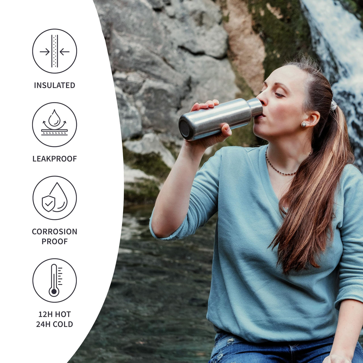 Bambaw paint-free bottle highlights scratch resistance and durability.