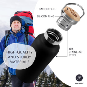 Bambaw wide-mouth opening for easy filling with ice or tea infuser.