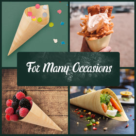 BambooMN cone with berries for colorful fruit displays.