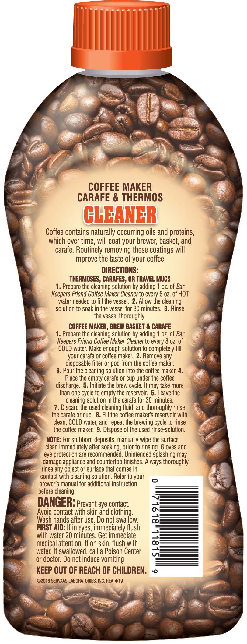 Bar Keepers Friend Coffee Maker Cleaner promotes fresh coffee at home.