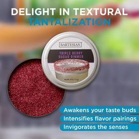 Bartesian berry garnish sugar rimmer bowl enables quick, elegant rimming
