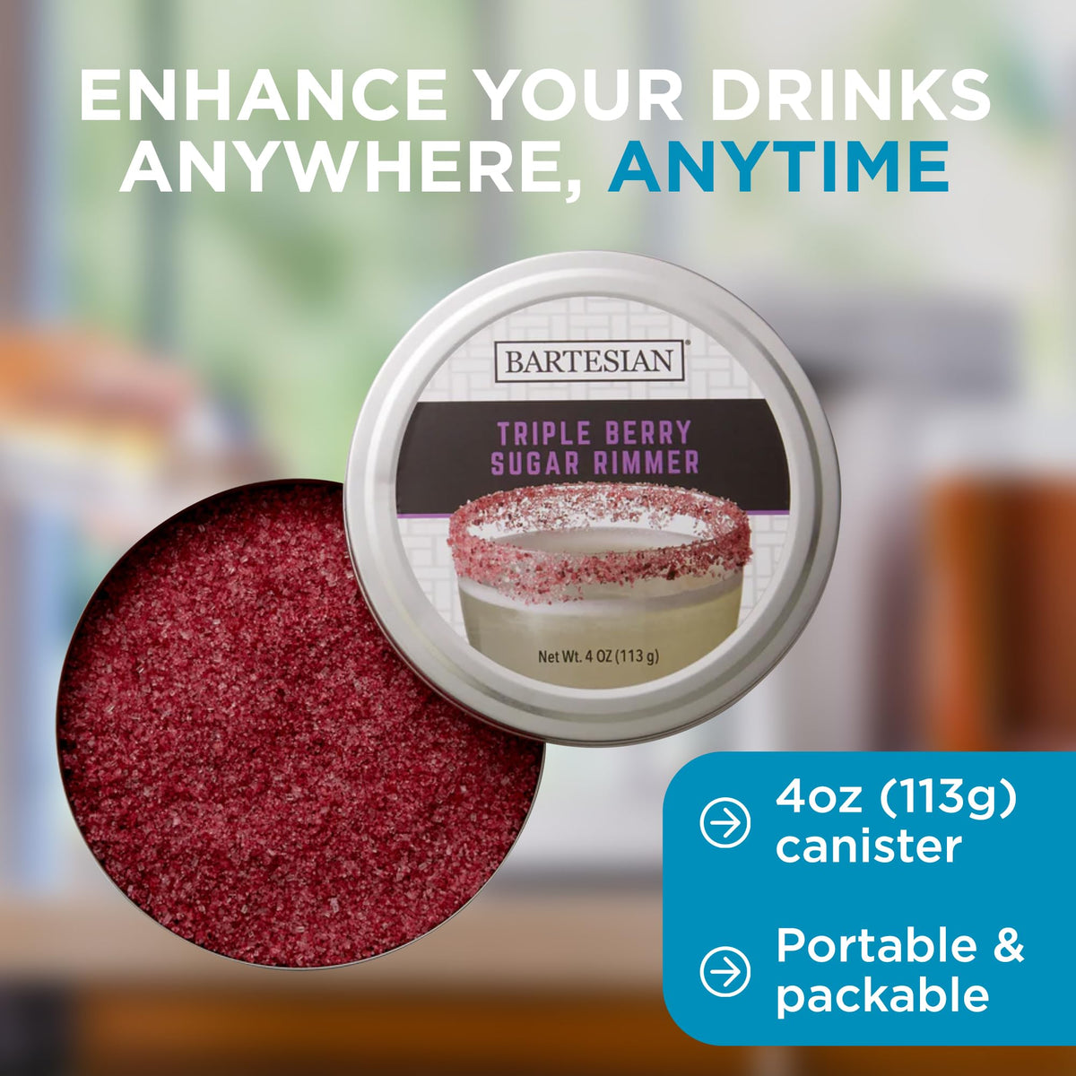 Bartesian elevated-drink-presentation adds visual appeal to cocktails and gatherings