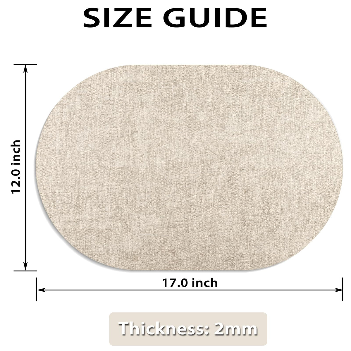 BARTHKIT beige oval placemats add elegant touch to table settings
