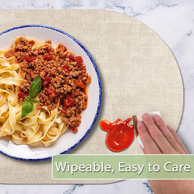 BARTHKIT double-layer placemats offer heat resistance for hot dishes