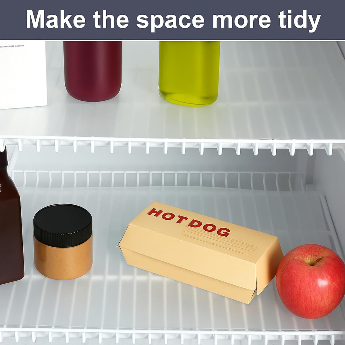 Barydat shelf liner protects items by preventing spills from reaching shelves.