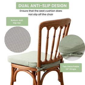 Battilo cushions feature non-slip backing to stay in place.