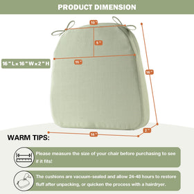 Battilo chair cushion with waterproof coating for light spills.