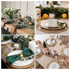 BAVIFY round placemats work as under-plates chargers or hot pads.