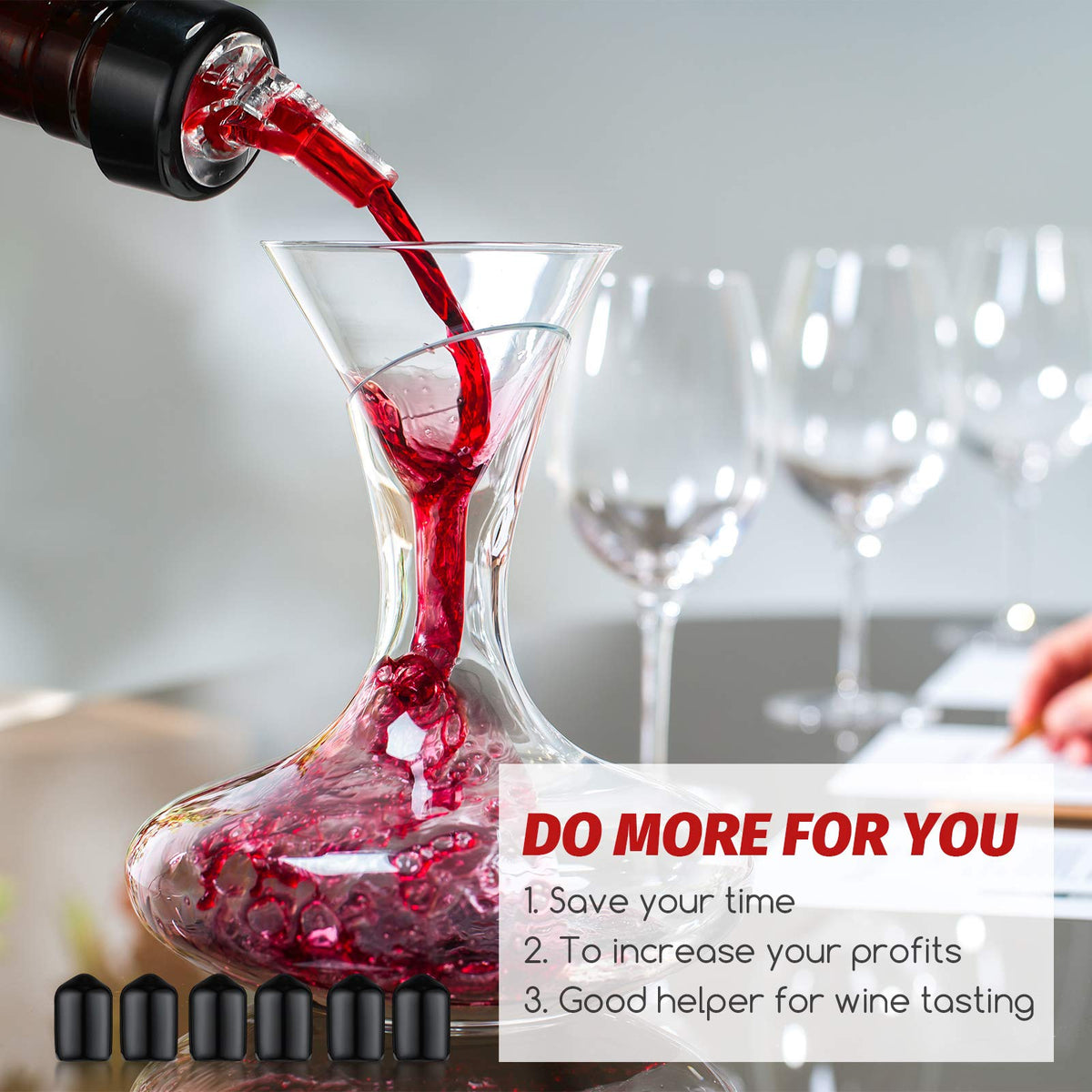 BBTO compact pourer system fits most standard bottles