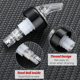 BBTO sealed cap for pourer keeps spouts clean between uses