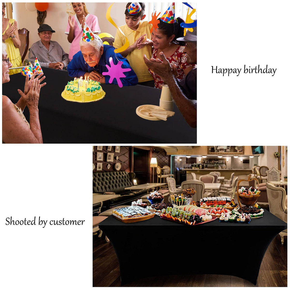 BDDC 96-inch length fits 8ft rectangular tables for versatile setups.
