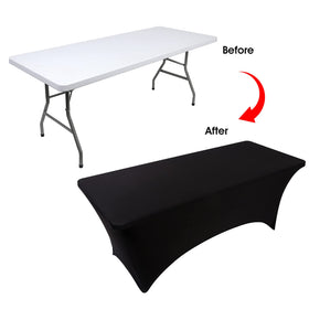BDDC table cover shows easy install pockets for a flat tabletop.