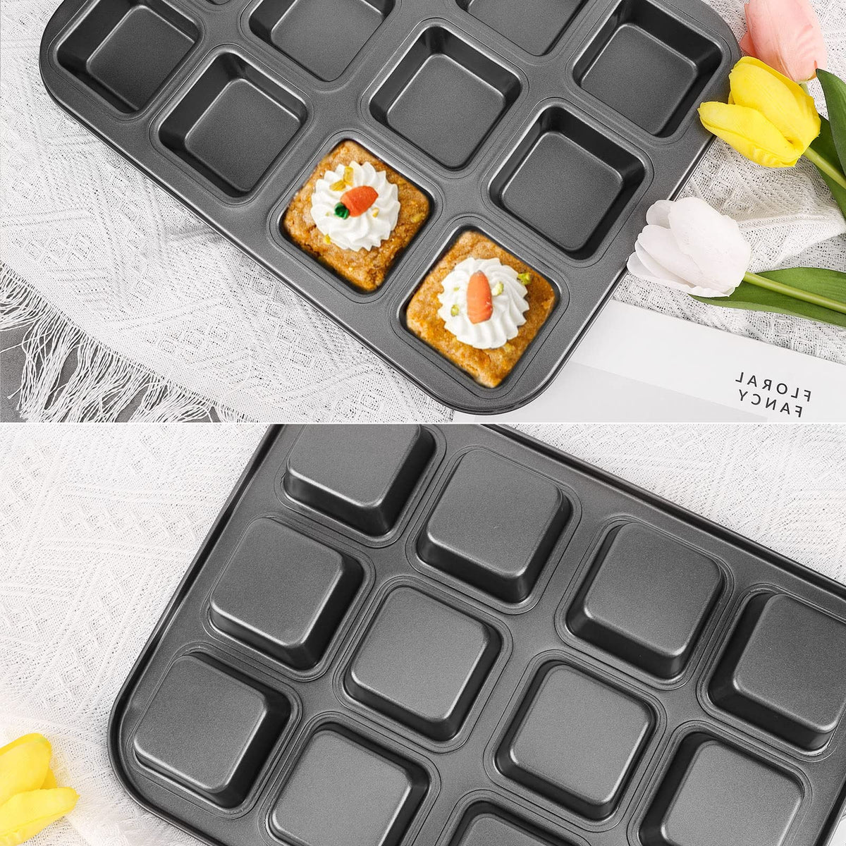 Beasea edge-crust brownie pan creates crisp edges and soft centers.