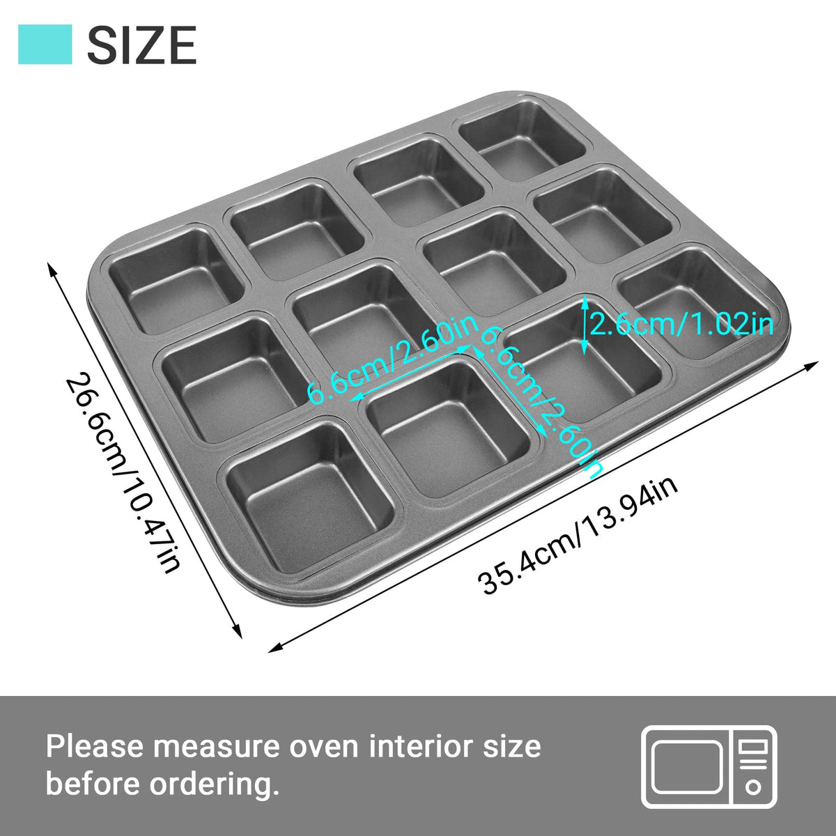 Beasea mini bread baking pan ideal for cute bite-sized loaves.
