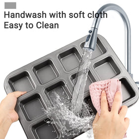 Beasea nonstick carbon steel pan ensures clean release and easy cleanup.