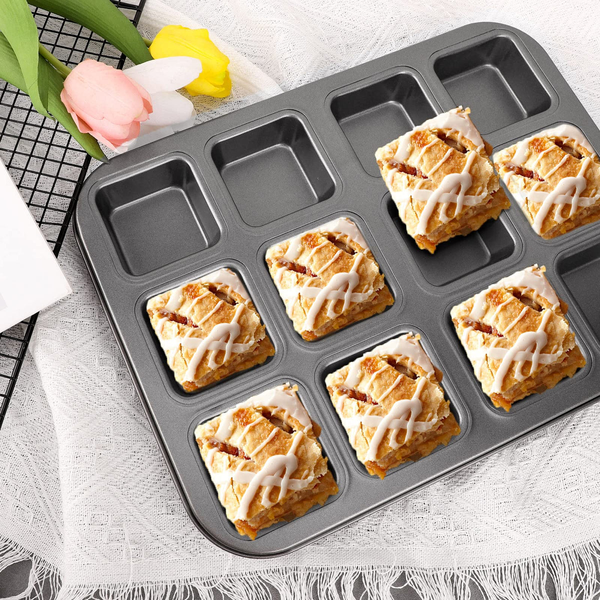 Beasea portion-control dessert tray helps portion sizes for gatherings.