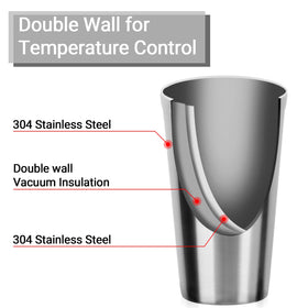 Beasea 18-8 stainless steel cups showing durable construction