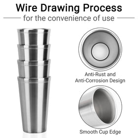 Beasea dishwasher-safe cups with smooth finish for easy cleaning
