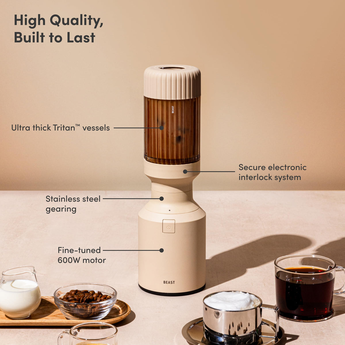 BEAST The Beast Mini Blender Plus with 600W motor for smooth blends