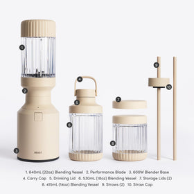 BEAST The Beast Mini Blender Plus versatile uses for smoothies and dressings