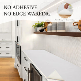 Beautysaid shelf liner cut-to-fit adapts to any shelf or drawer