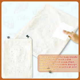 BEEBOY beeswax bread bag texture closeup shows natural linen and beeswax lining.