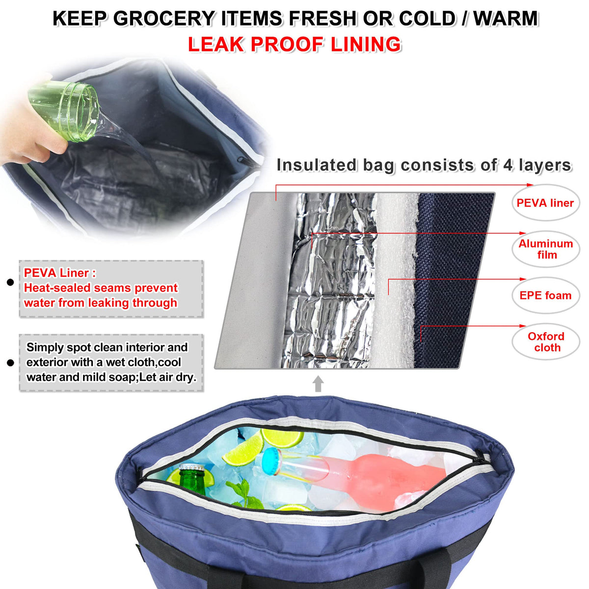 BeeGreen cooler bag pizza horizontal carry demonstrates spill-free delivery