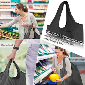BeeGreen foldable bags in pouch for easy grab-and-go shopping