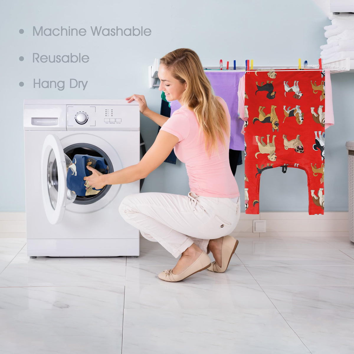 BeeGreen machine washable bags simplify cleanup after trips.