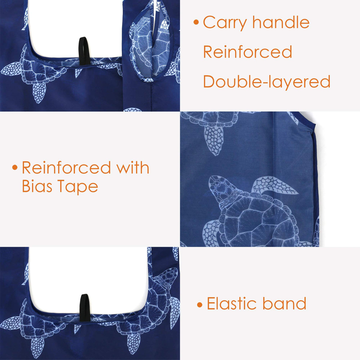 BeeGreen foldable tote folds compactly for on-the-go shopping