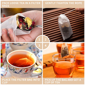 BEFORYOU travel mug compatible tea filter bags for on the go brewing
