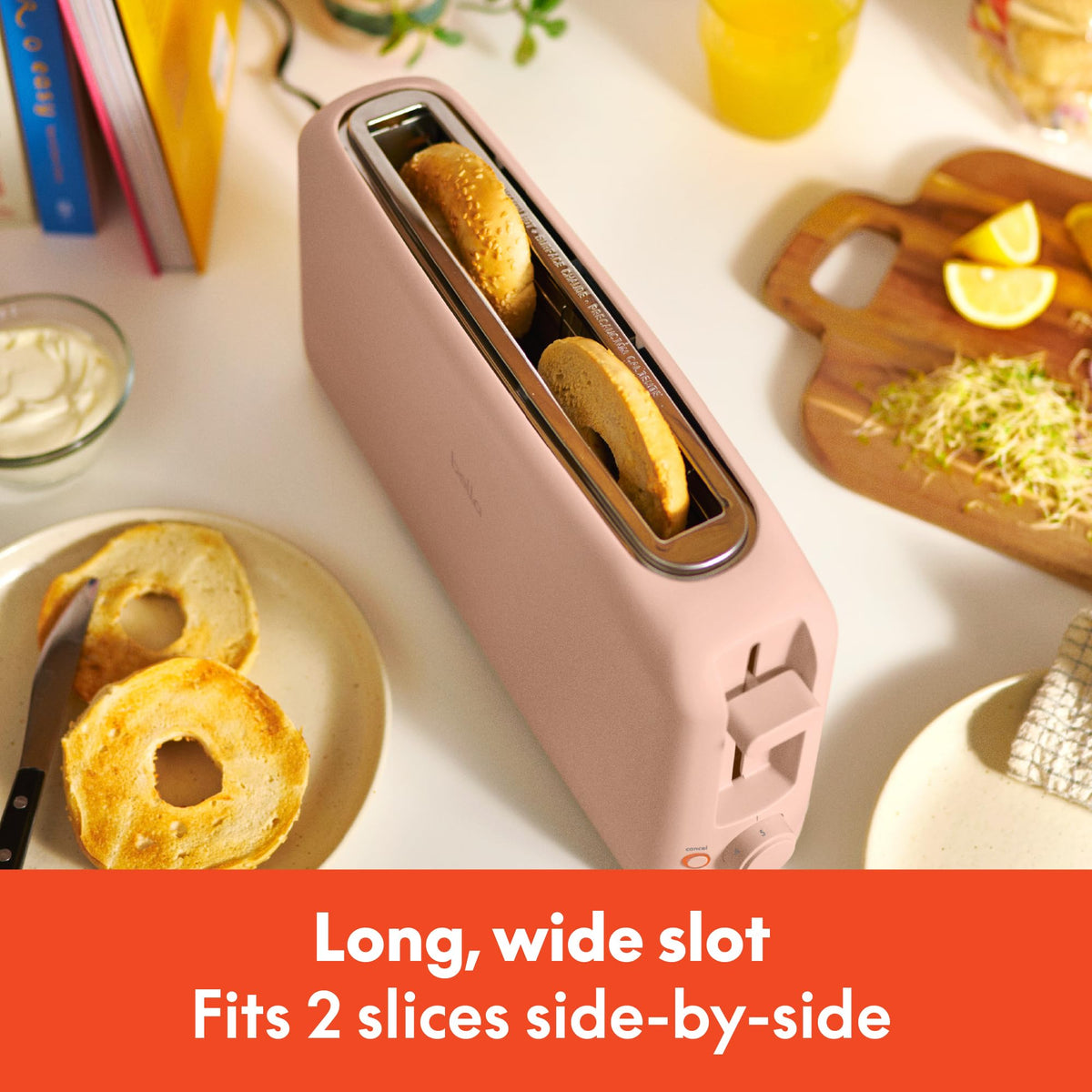 Bella 6-shade settings offer customizable browning for your toast