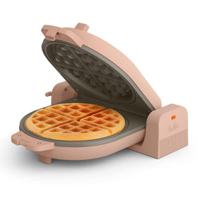 BELLA Flip & Store Waffle Maker on counter showcases space-saving design for small kitchens