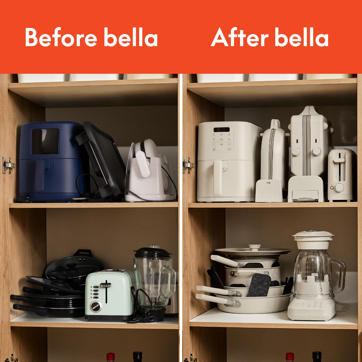Lockable cord design keeps countertops neat and clutter-free.