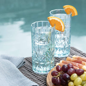 Bellaforte tall tumbler on table showing sturdy base.