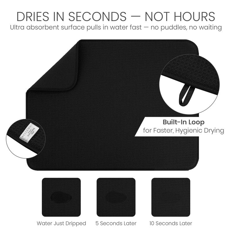 Quick-dry hang tag enables easy drying and storage after use.
