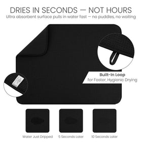Quick-dry hang tag enables easy drying and storage after use.